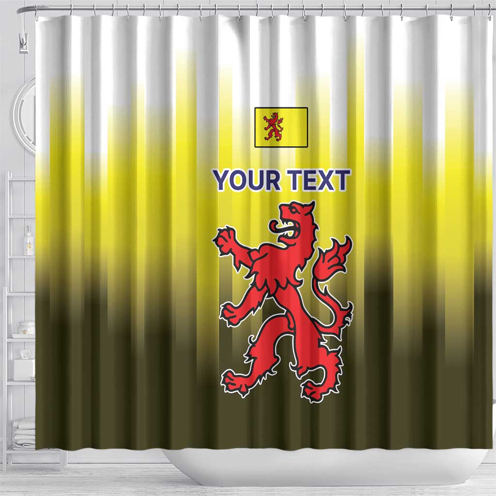Netherlands Provincie Zuid-Holland Personalized Shower Curtain Flag Style LT17