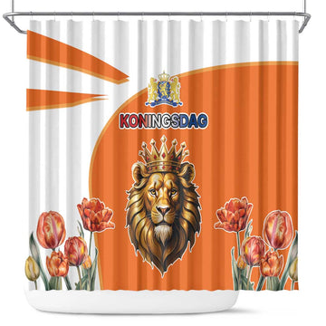 Netherlands Koningsdag Shower Curtain Happy King's Day LT17