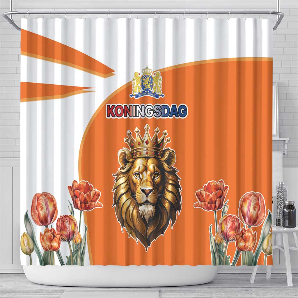 Netherlands Koningsdag Shower Curtain Happy King's Day LT17