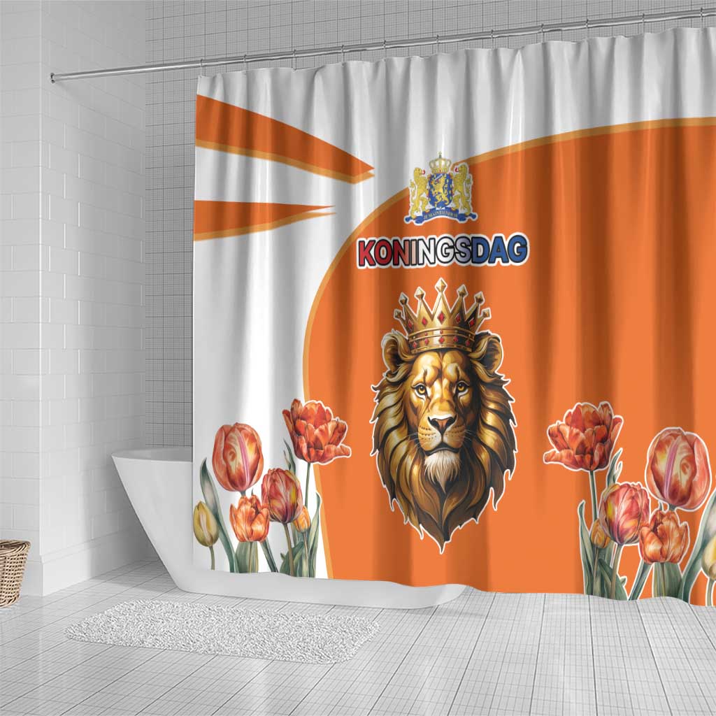 Netherlands Koningsdag Shower Curtain Happy King's Day LT17