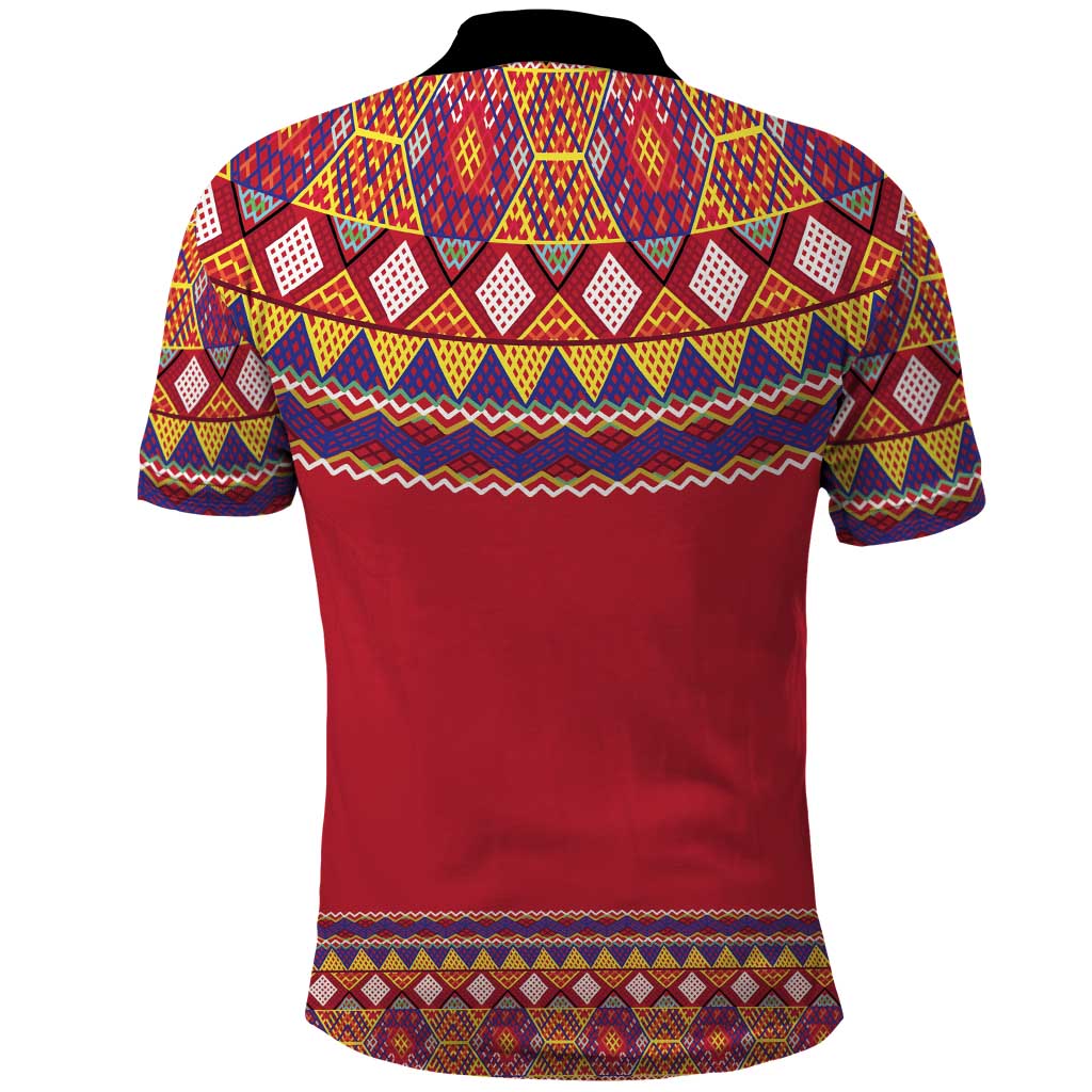 Greenland National Costumes Polo Shirt Inuit Kalaallisuut style LT17