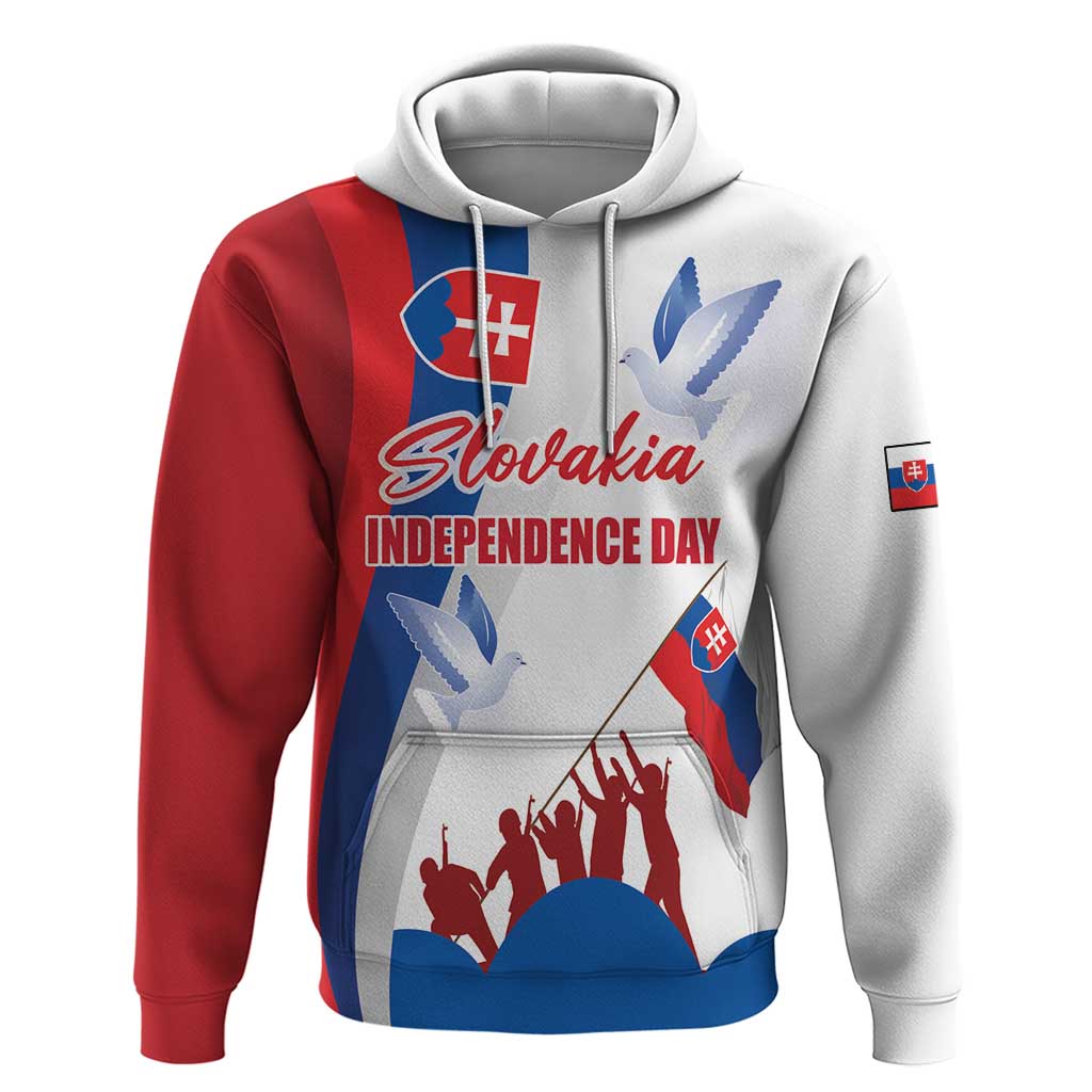 Slovakia Independence Day Hoodie 17th July 1992 LT17