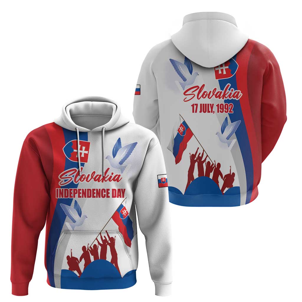 Slovakia Independence Day Hoodie 17th July 1992 LT17
