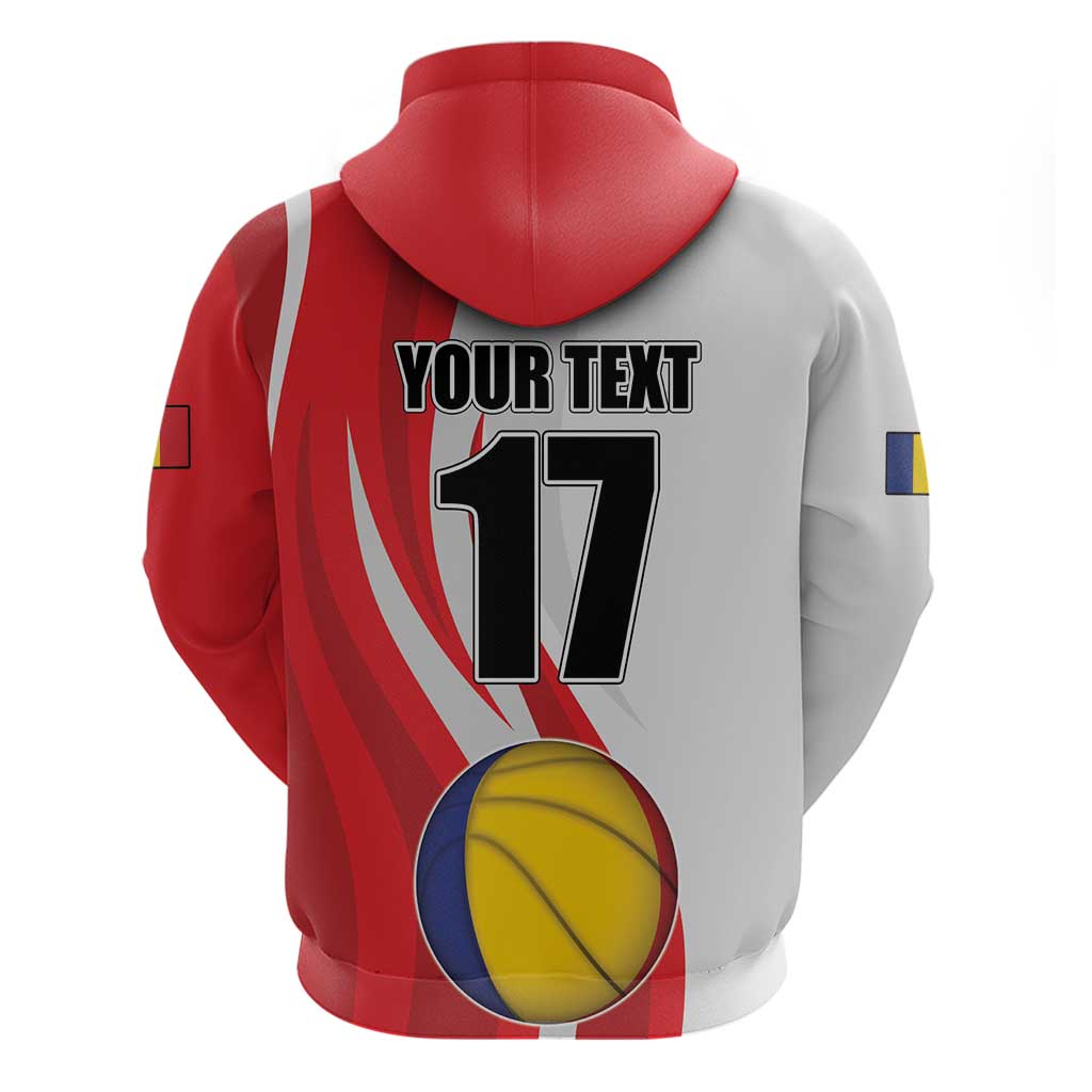 Custom Romania Tennis Winners Never Quit Hoodie Sporty Style LT17