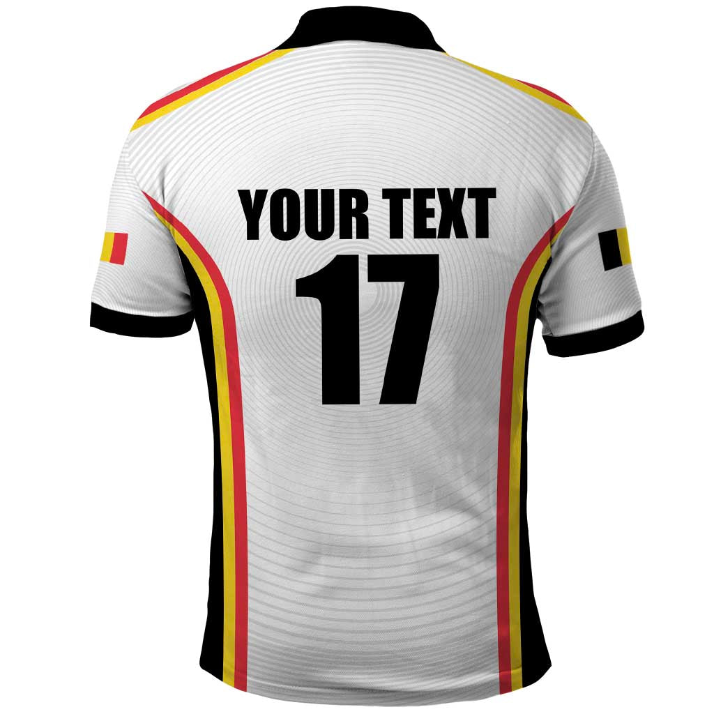 Custom Belgium Basketball Polo Shirt Lion Mascot Sporty Style LT17