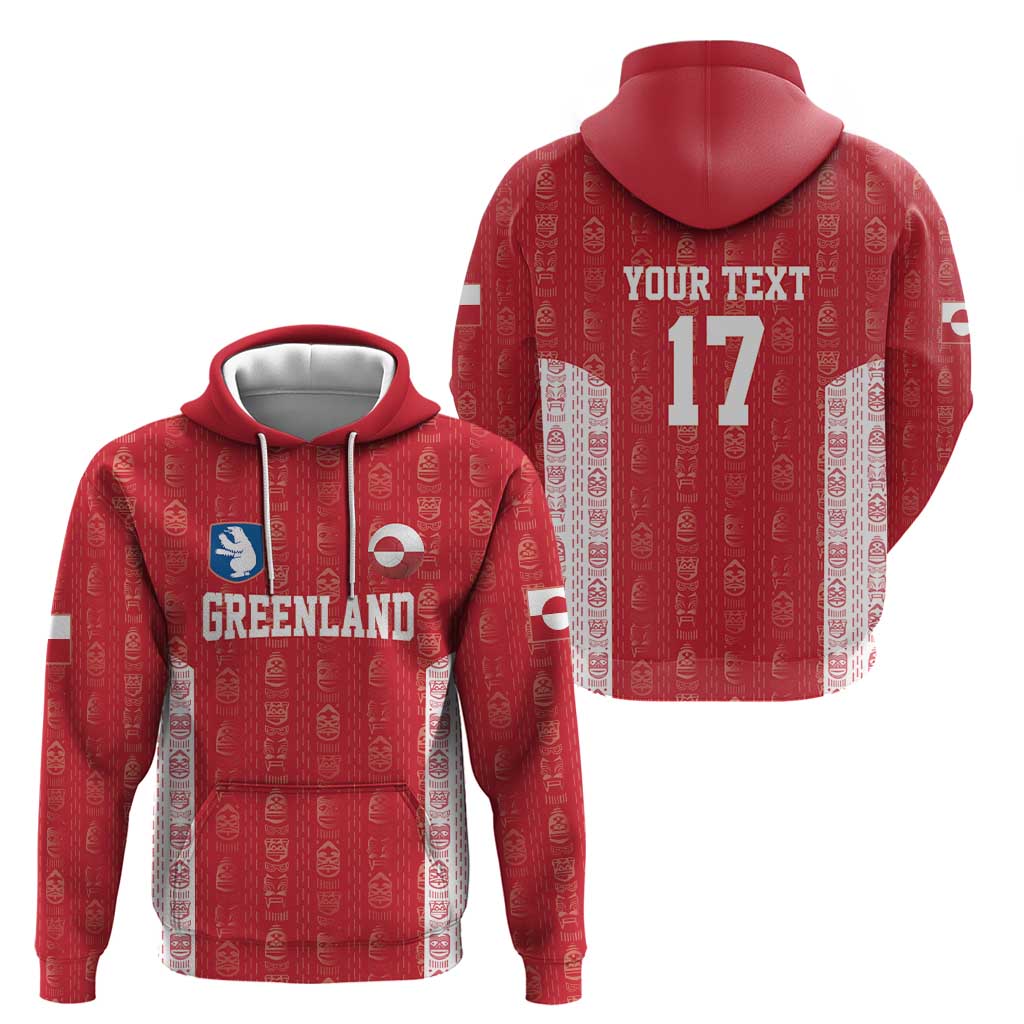 Custom Greenland Football 2024-25 Hoodie Tupilaq Pattern LT17