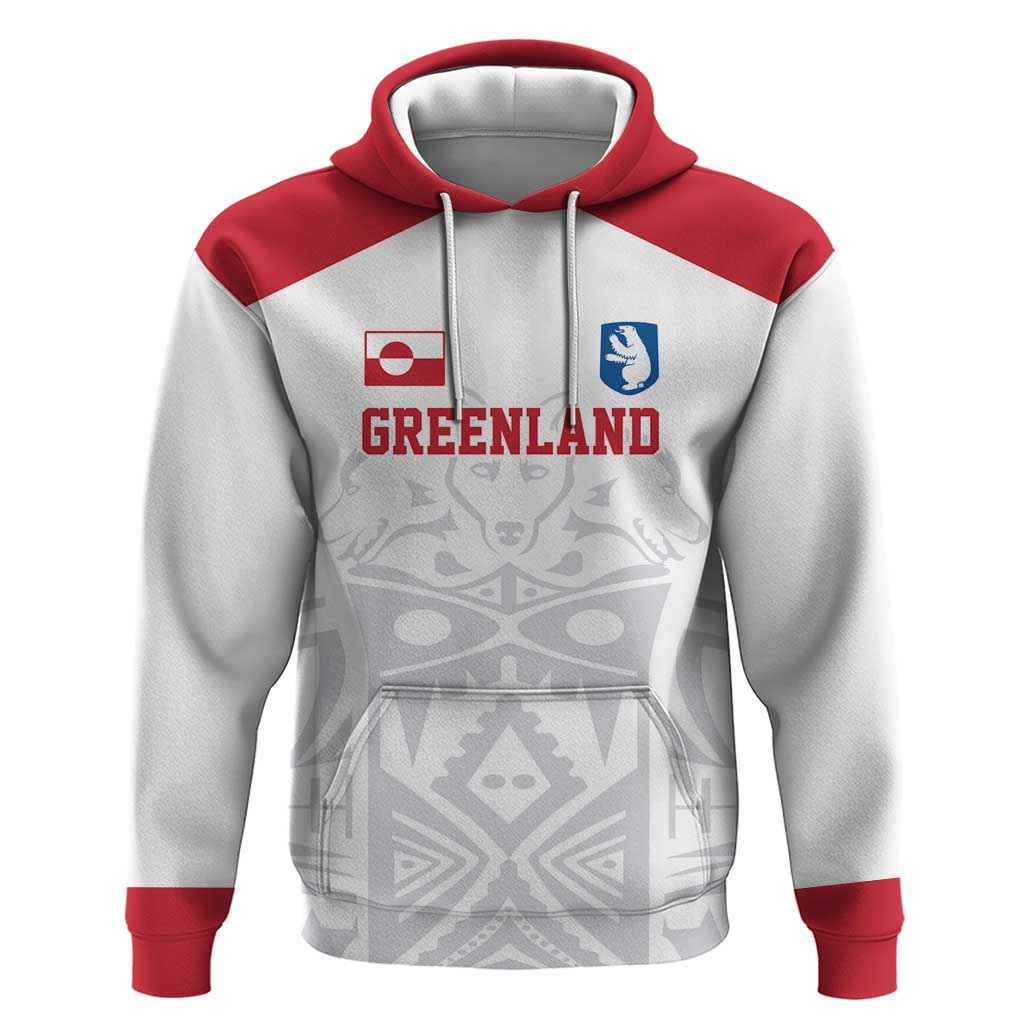 Custom Greenland Football Hoodie Polar-Bamserne 2022 Version LT17