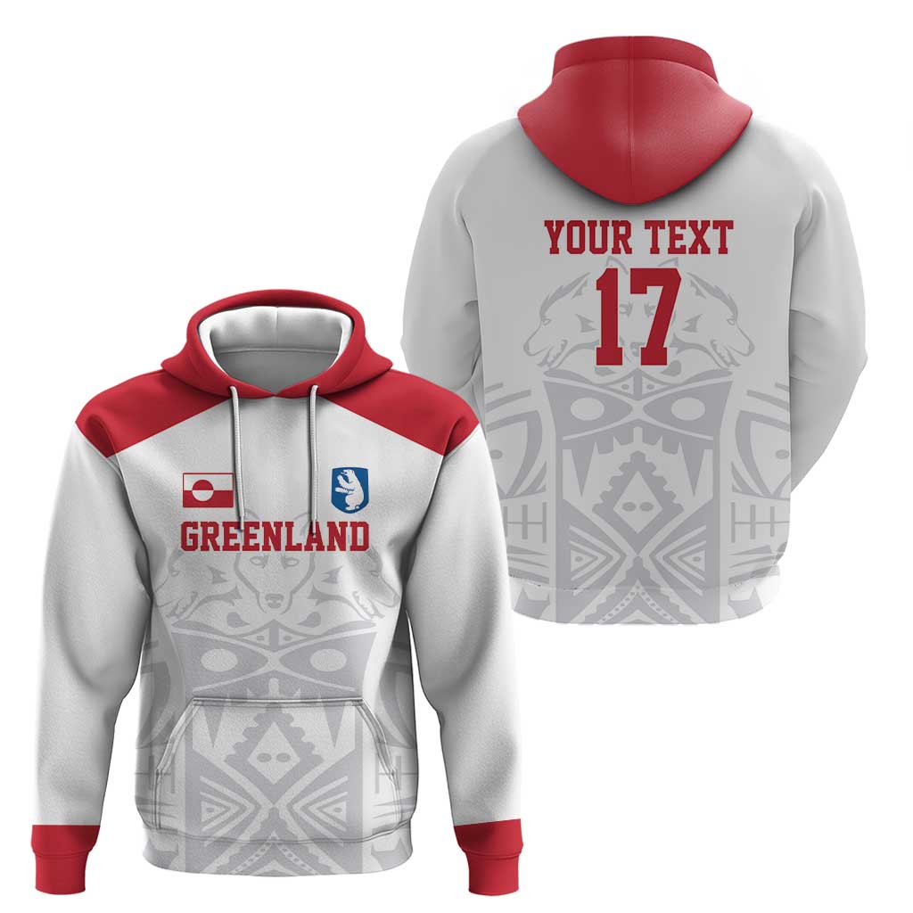 Custom Greenland Football Hoodie Polar-Bamserne 2022 Version LT17