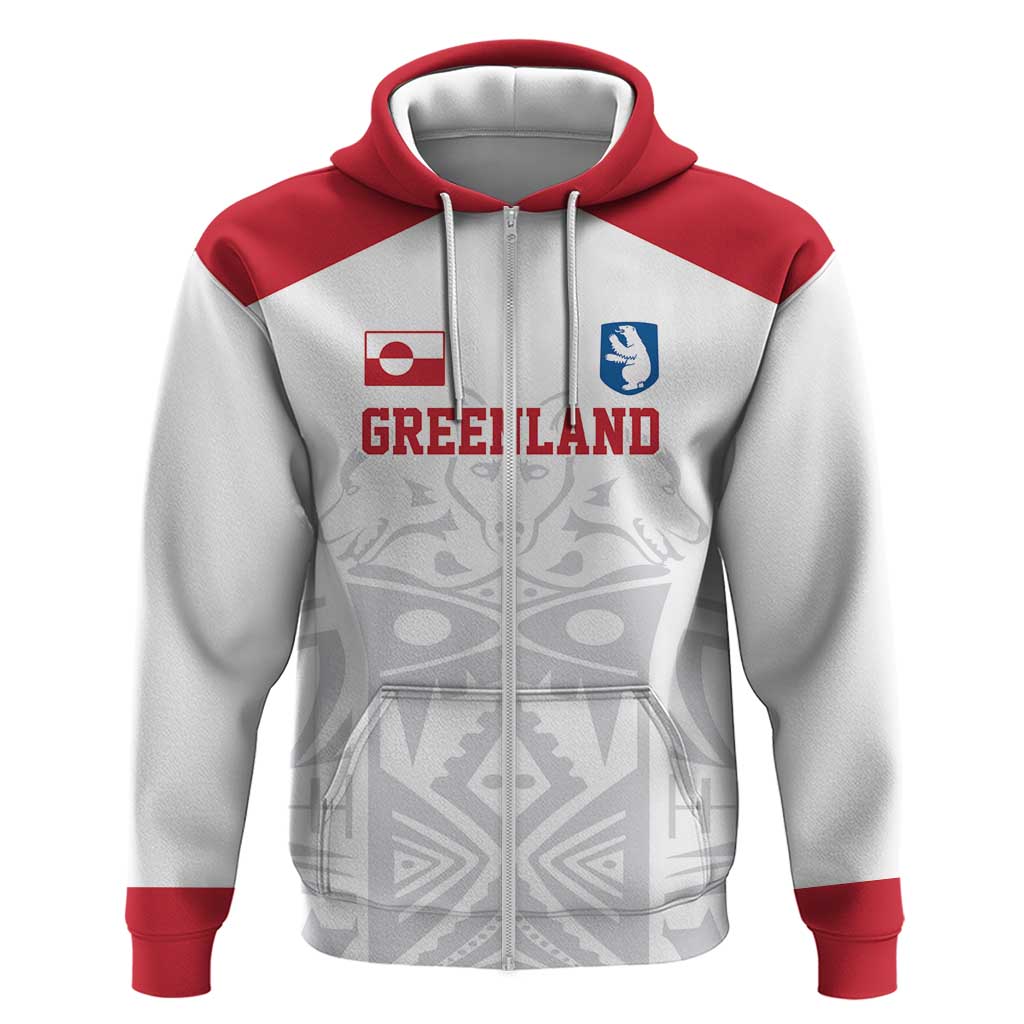 Custom Greenland Football Hoodie Polar-Bamserne 2022 Version LT17