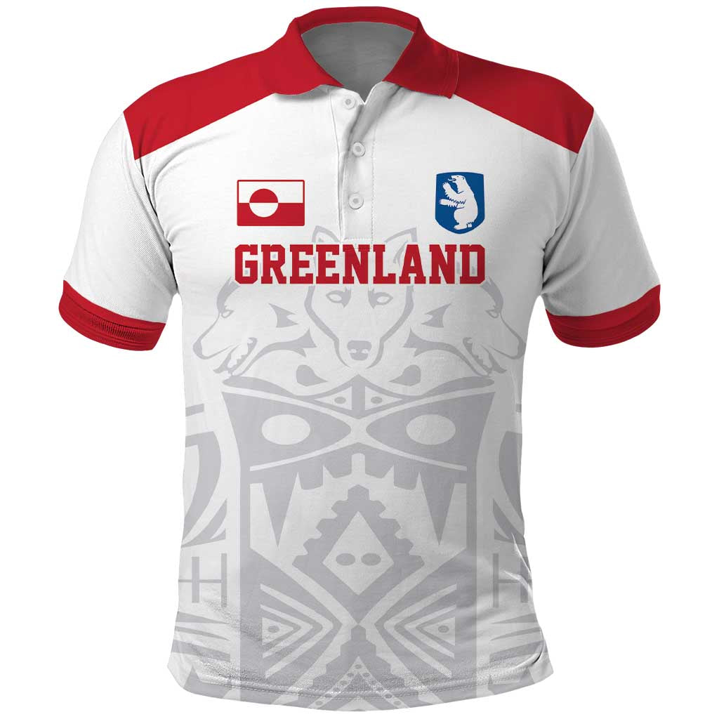 Custom Greenland Football Polo Shirt Polar-Bamserne 2022 Version LT17