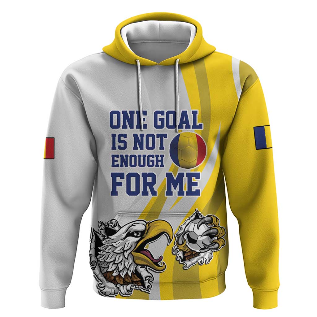 Custom Romania Football With Eagle Mascot Hoodie Sporty Style LT17