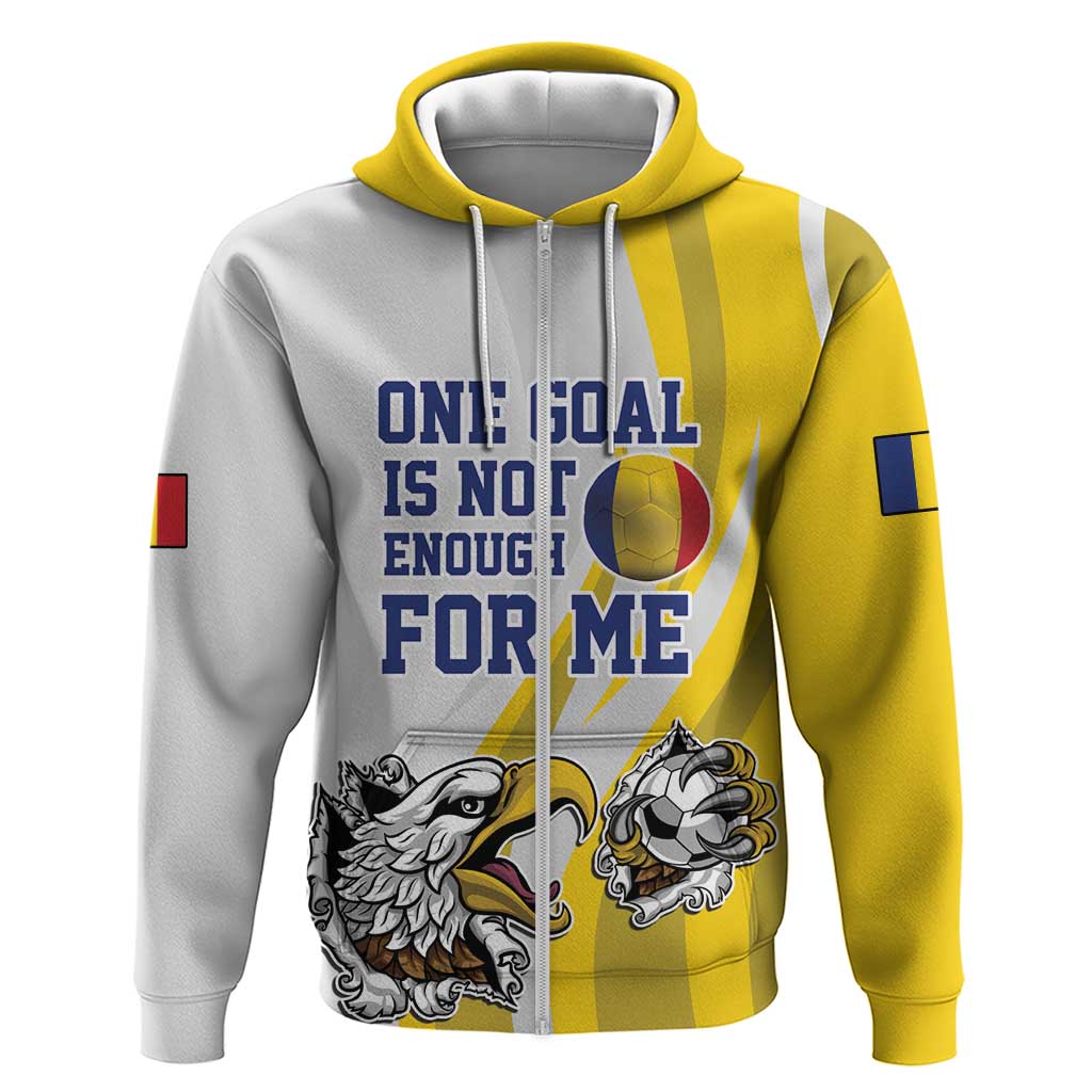 Custom Romania Football With Eagle Mascot Hoodie Sporty Style LT17