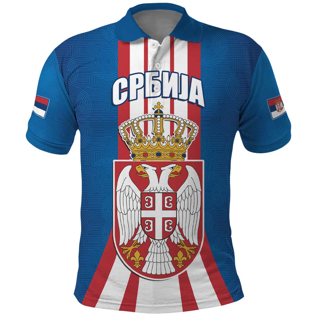 Personalized Serbia Coat of Arms Polo Shirt The Serbian Eagle and Serbian cross LT17