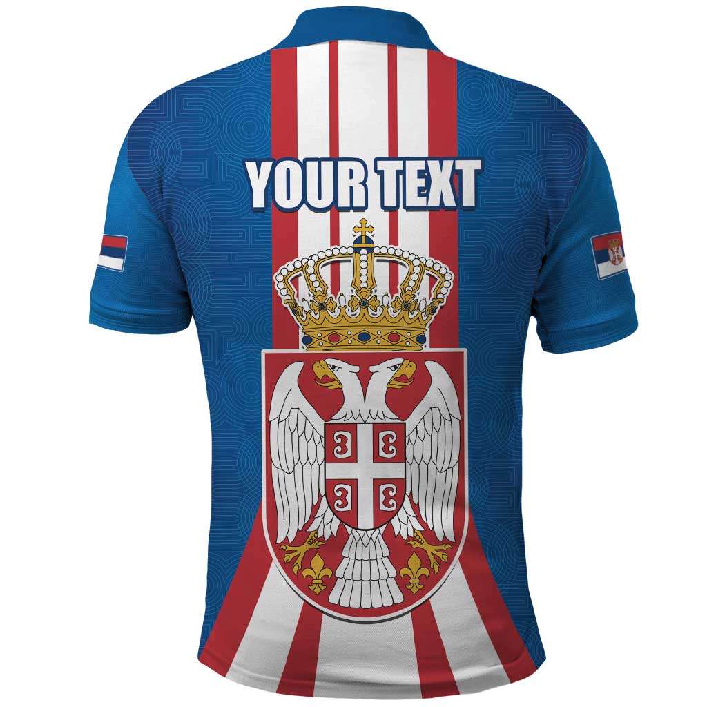 Personalized Serbia Coat of Arms Polo Shirt The Serbian Eagle and Serbian cross LT17