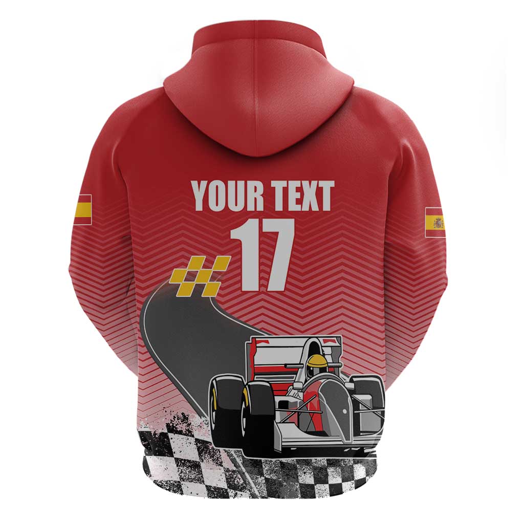 Custom Spain Formula One Hoodie Motorsport with Flag F1 World Championship LT17