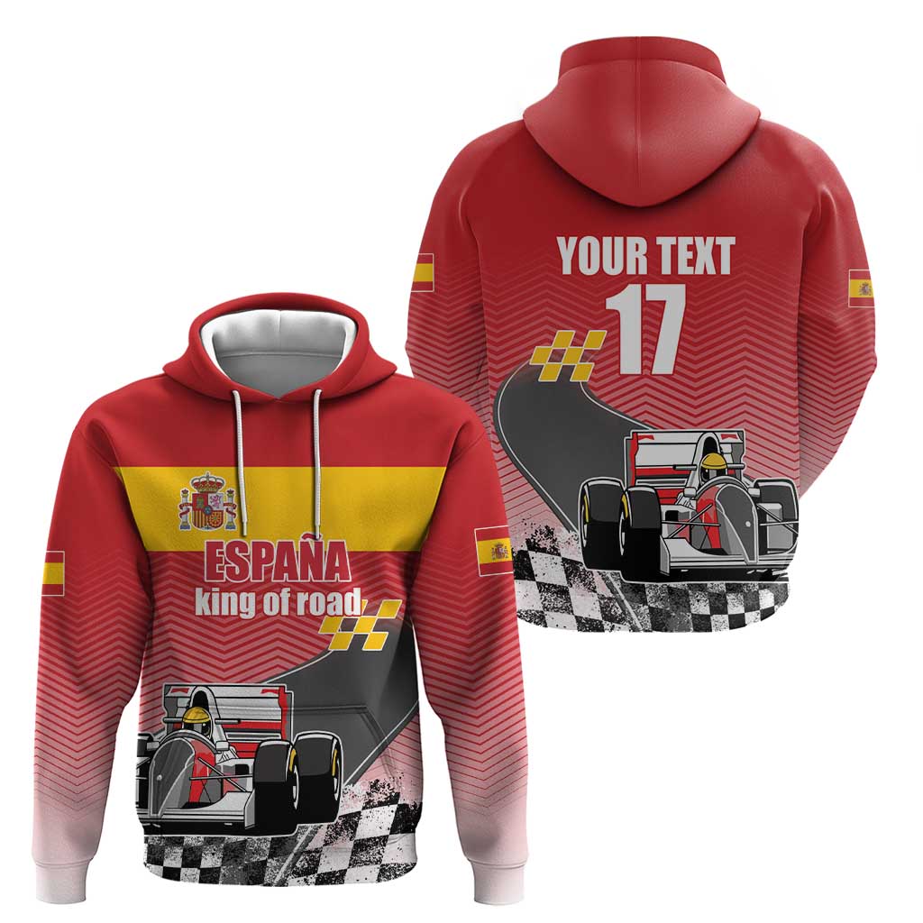 Custom Spain Formula One Hoodie Motorsport with Flag F1 World Championship LT17
