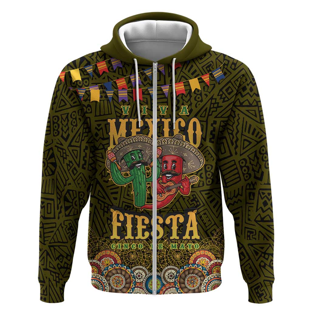 Personalized Mexico Cinco De Mayo Hoodie Chilli Pepper and Cactus LT17