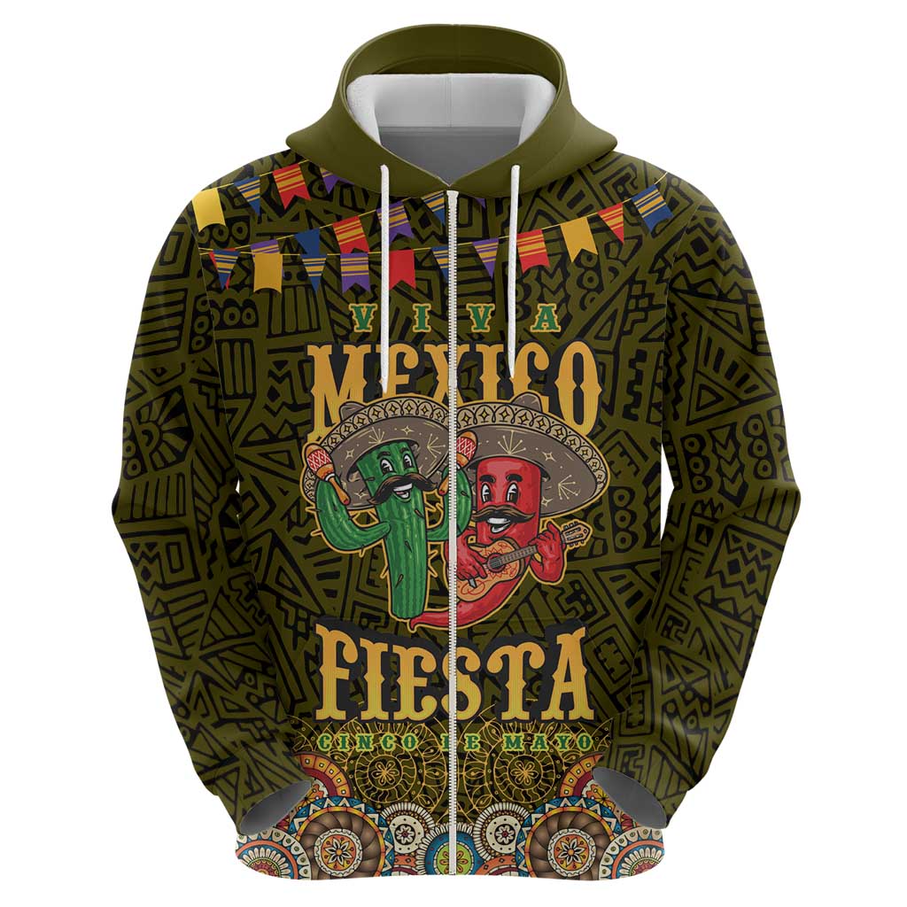 Personalized Mexico Cinco De Mayo Hoodie Chilli Pepper and Cactus LT17