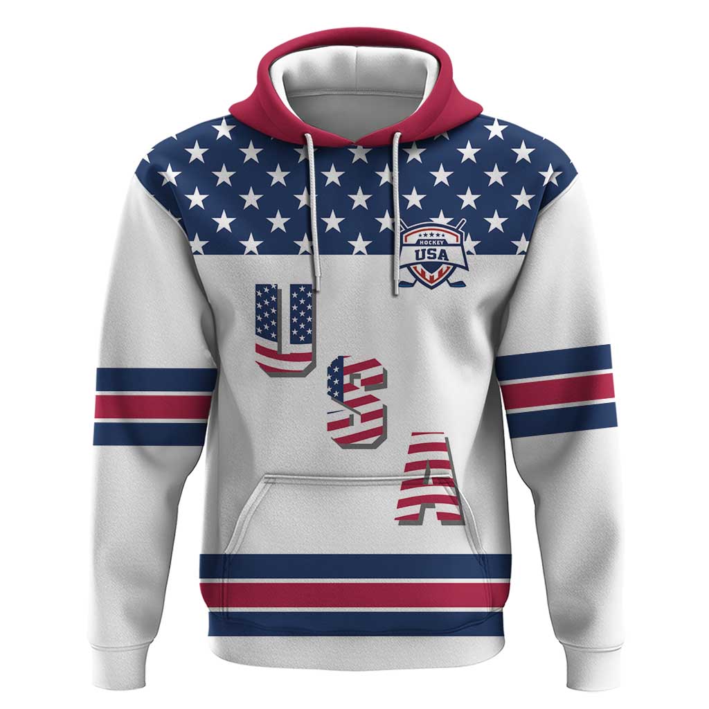 Custom USA Ice Hockey Hoodie Sporty Style Go Champions LT17