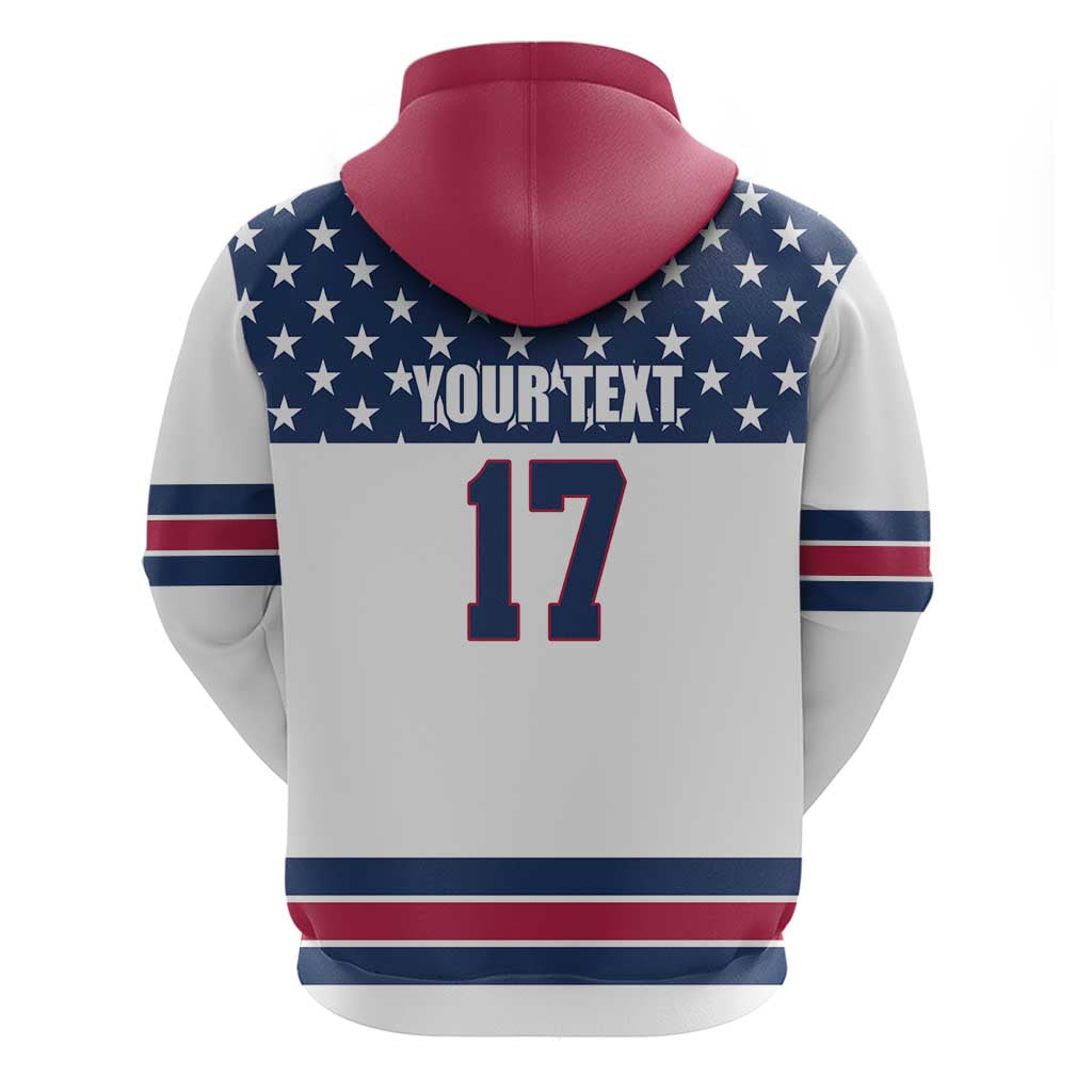 Custom USA Ice Hockey Hoodie Sporty Style Go Champions LT17