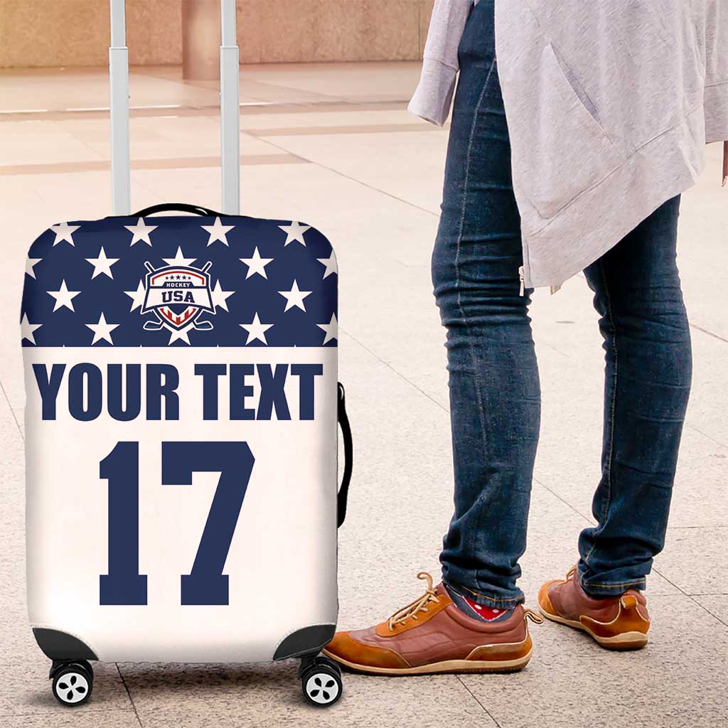 Custom USA Ice Hockey Luggage Cover Sporty Style Go Champions LT17