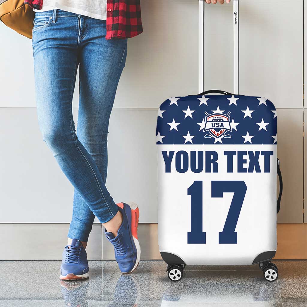 Custom USA Ice Hockey Luggage Cover Sporty Style Go Champions LT17