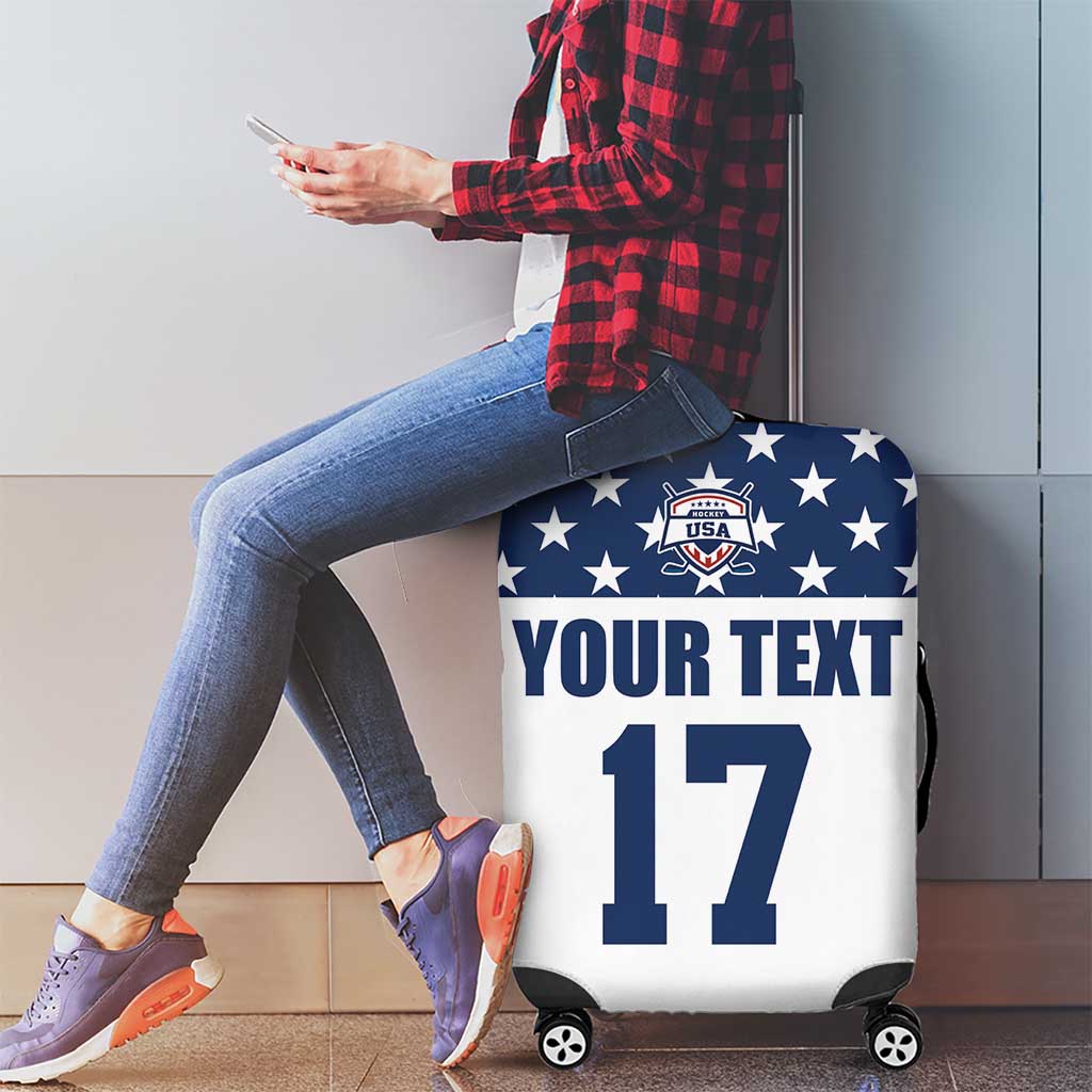 Custom USA Ice Hockey Luggage Cover Sporty Style Go Champions LT17