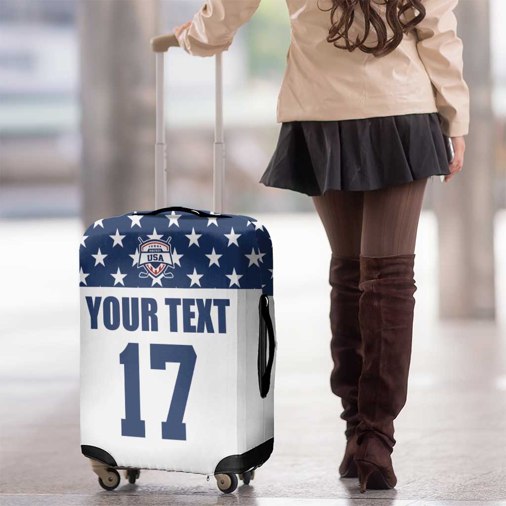 Custom USA Ice Hockey Luggage Cover Sporty Style Go Champions LT17
