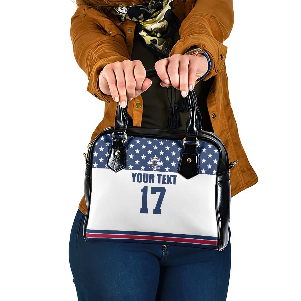 Custom USA Ice Hockey Shoulder Handbag Sporty Style Go Champions LT17