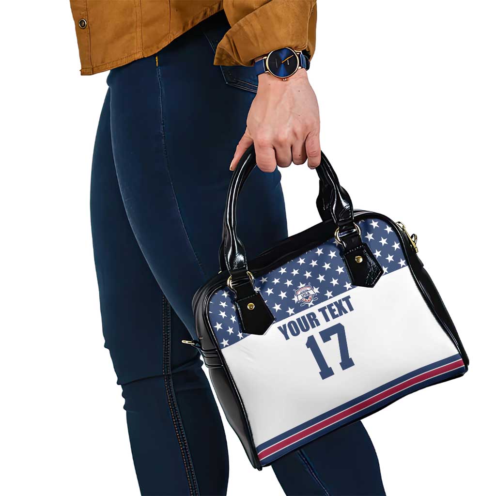 Custom USA Ice Hockey Shoulder Handbag Sporty Style Go Champions LT17