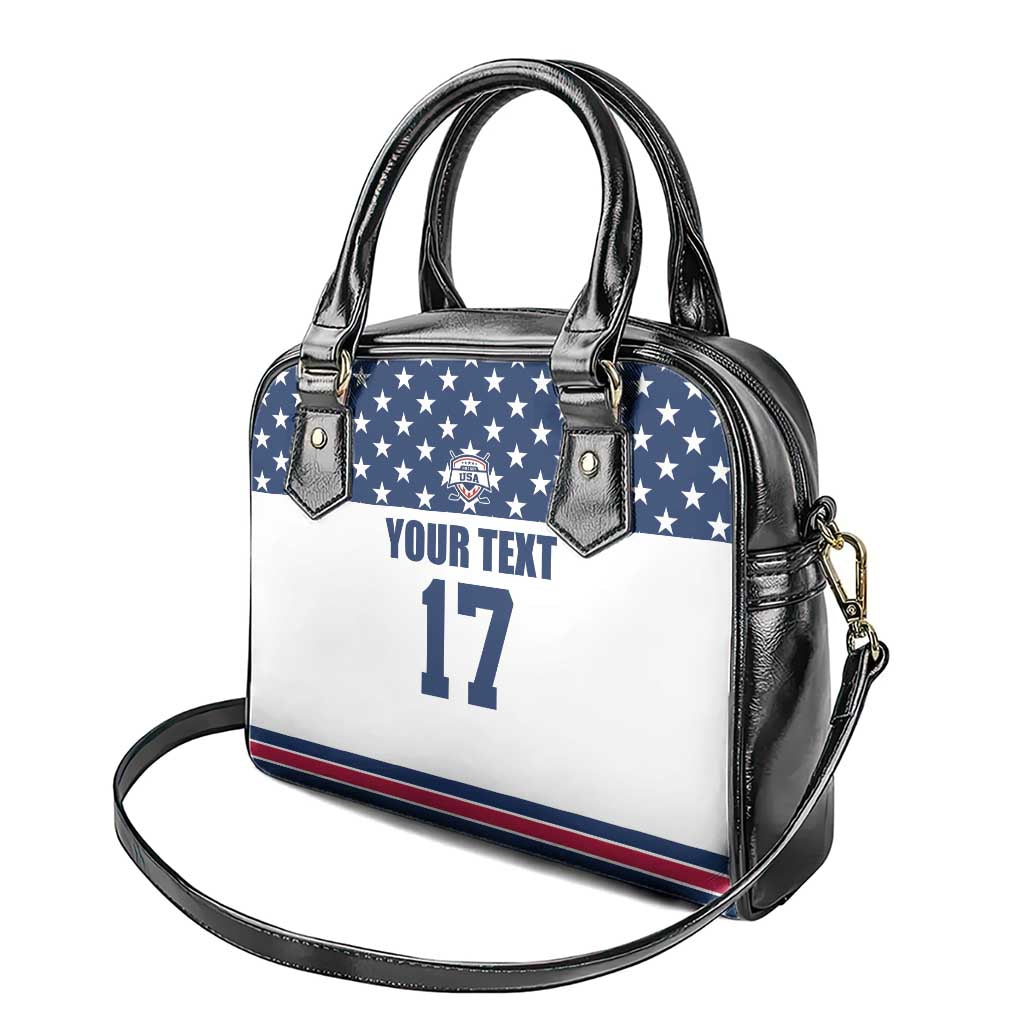 Custom USA Ice Hockey Shoulder Handbag Sporty Style Go Champions LT17