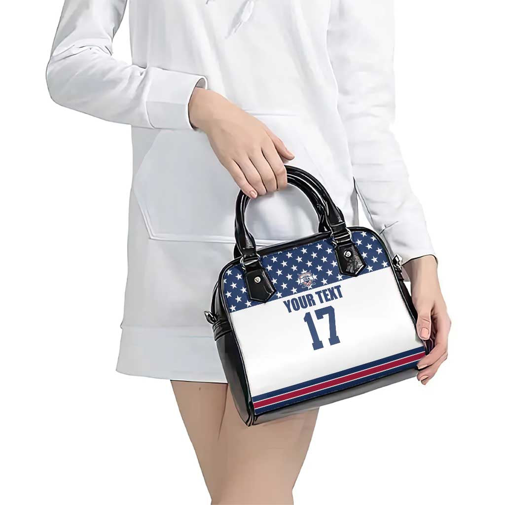 Custom USA Ice Hockey Shoulder Handbag Sporty Style Go Champions LT17