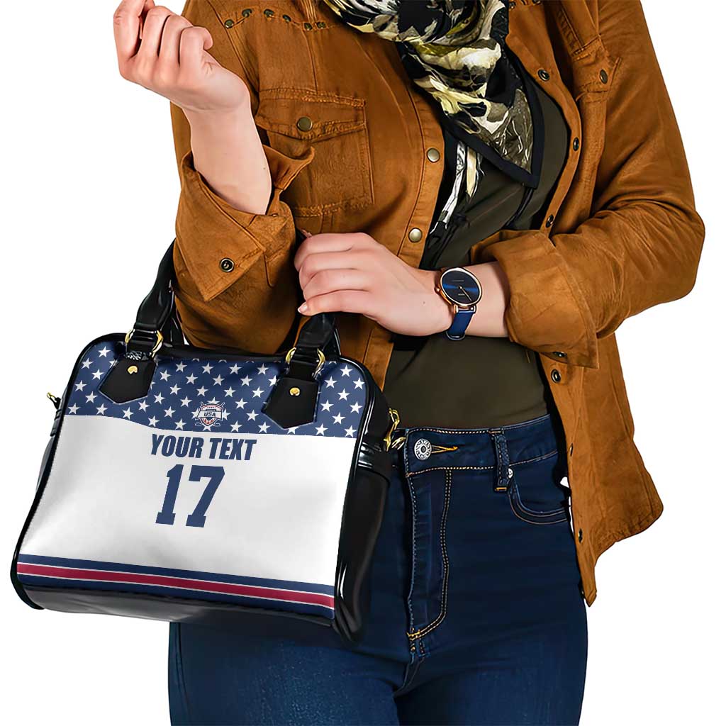Custom USA Ice Hockey Shoulder Handbag Sporty Style Go Champions LT17