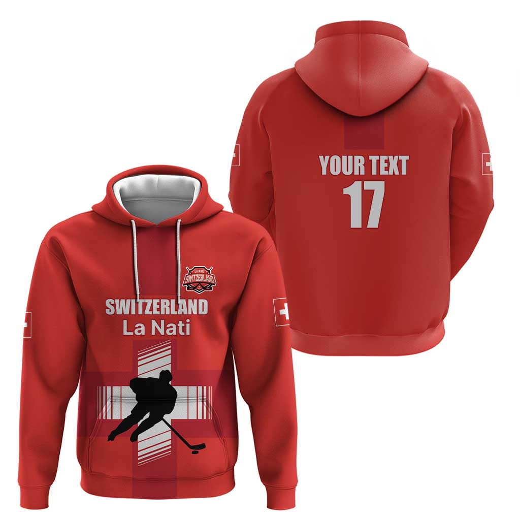 Custom Switzerland Ice Hockey Hoodie La Nati Go Champions LT17