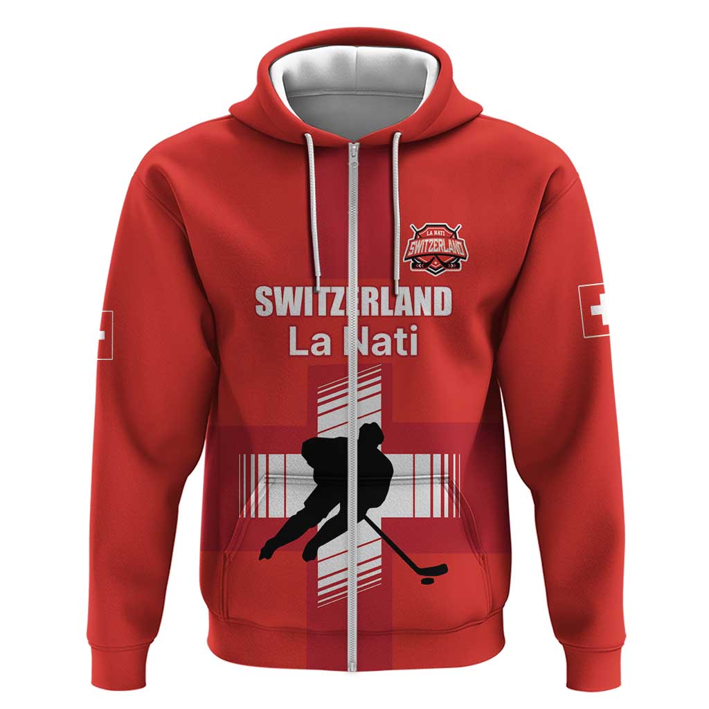 Custom Switzerland Ice Hockey Hoodie La Nati Go Champions LT17