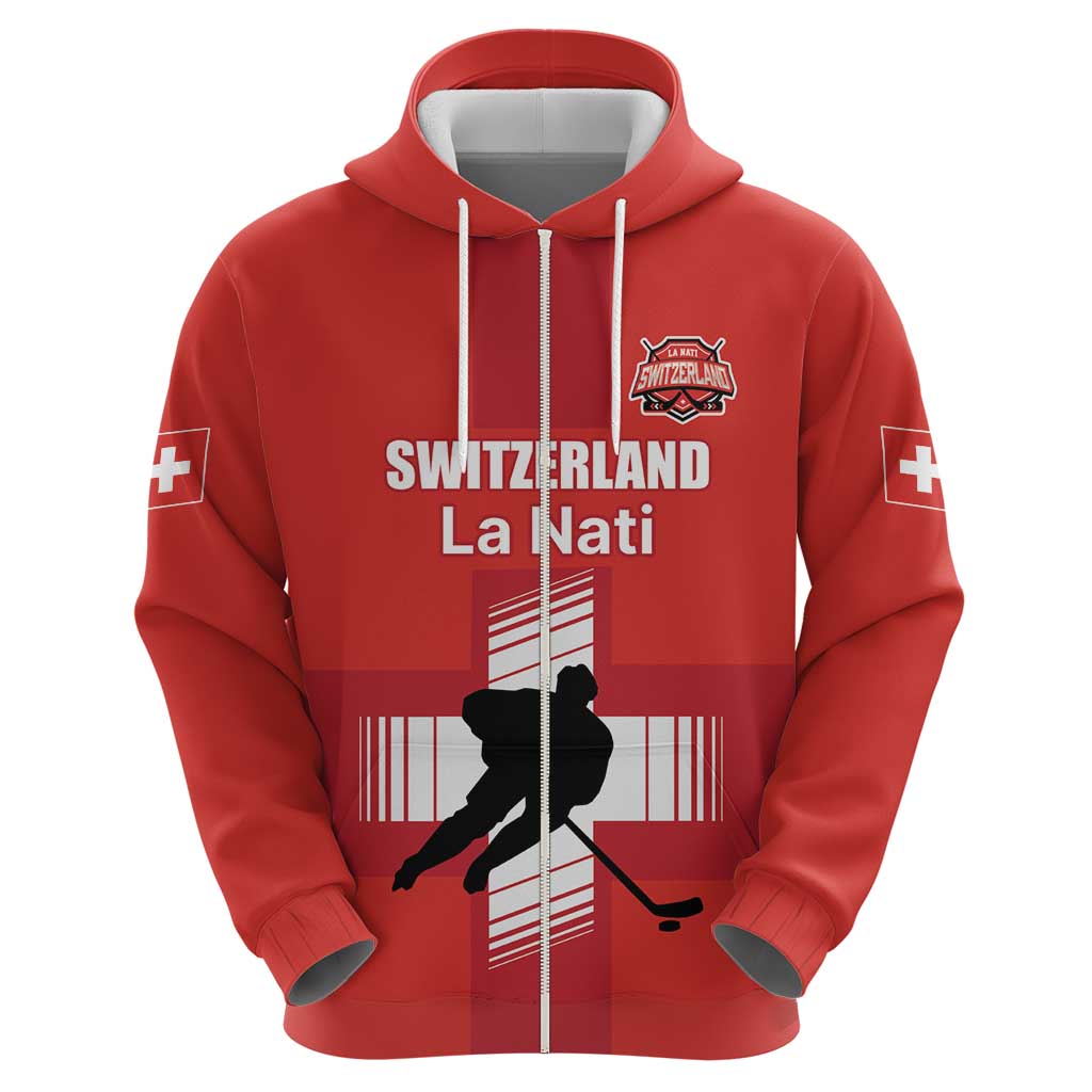 Custom Switzerland Ice Hockey Hoodie La Nati Go Champions LT17