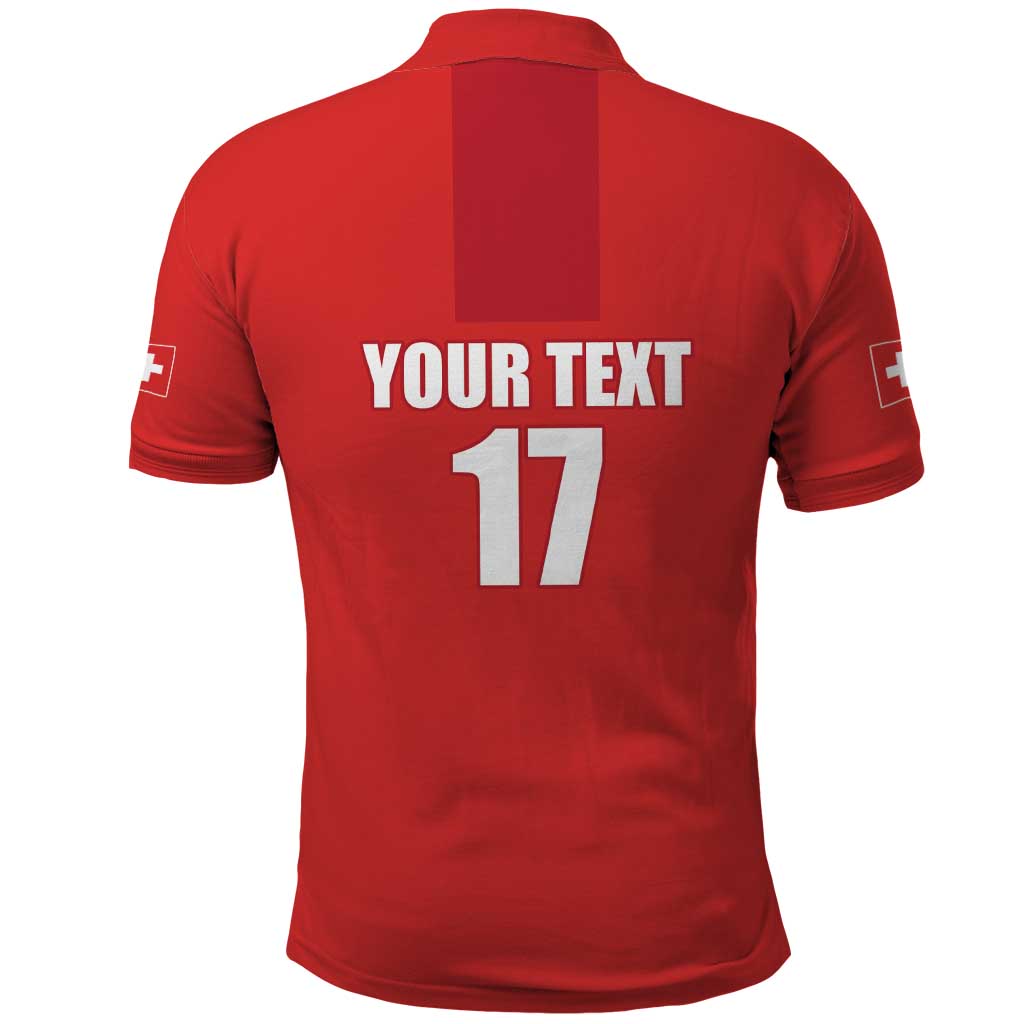 Custom Switzerland Ice Hockey Polo Shirt La Nati Go Champions LT17