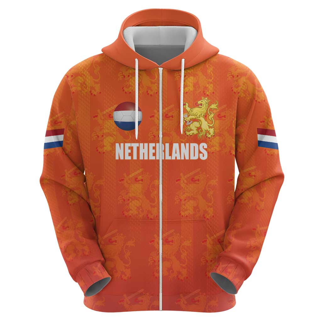 Custom Netherlands Football Hoodie Oranje Go Champions LT17