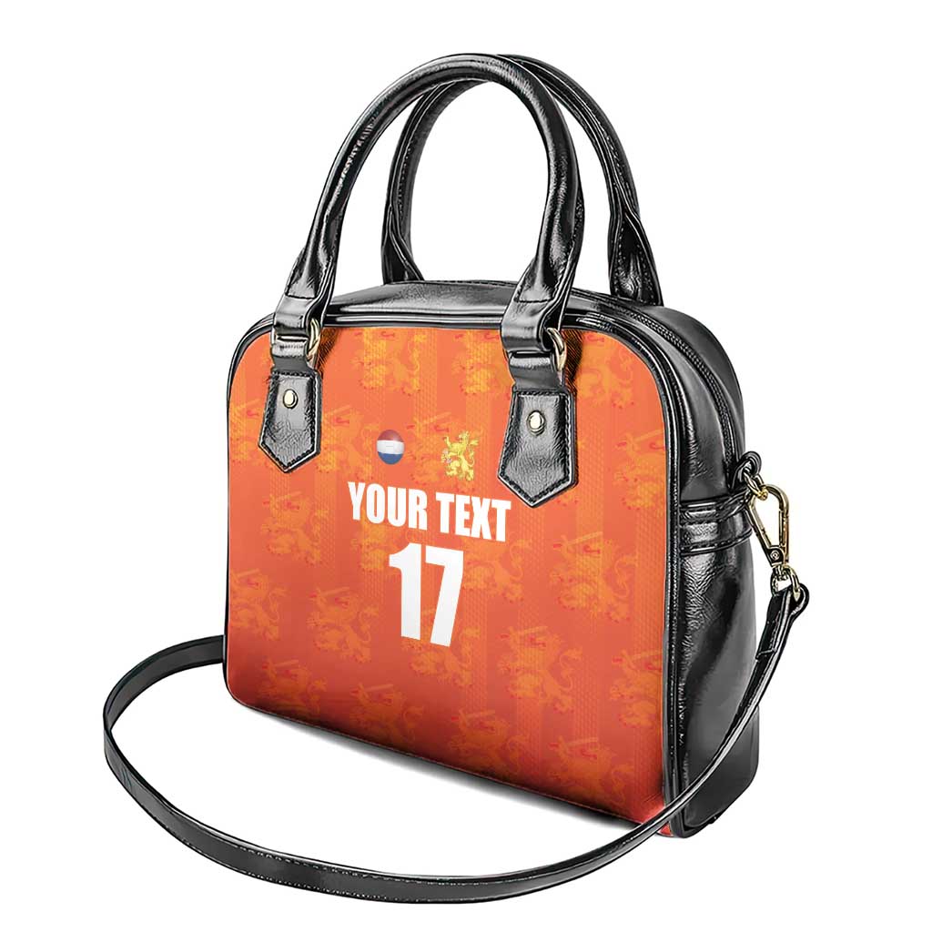 Custom Netherlands Football Shoulder Handbag Oranje Go Champions LT17