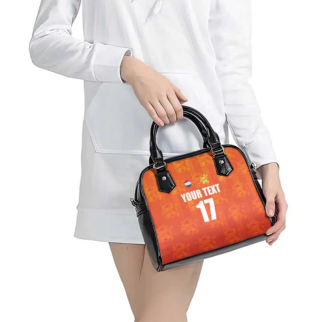Custom Netherlands Football Shoulder Handbag Oranje Go Champions LT17