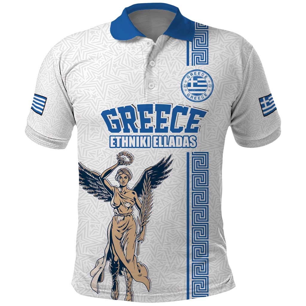 Custom Greece Football Champions Polo Shirt Nike Goddess of Victory LT17