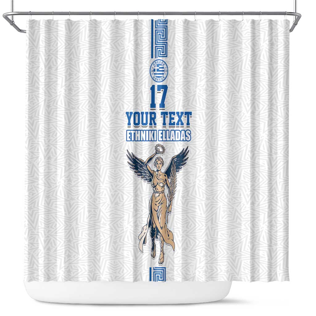 Custom Greece Football Champions Shower Curtain Nike Goddess of Victory LT17