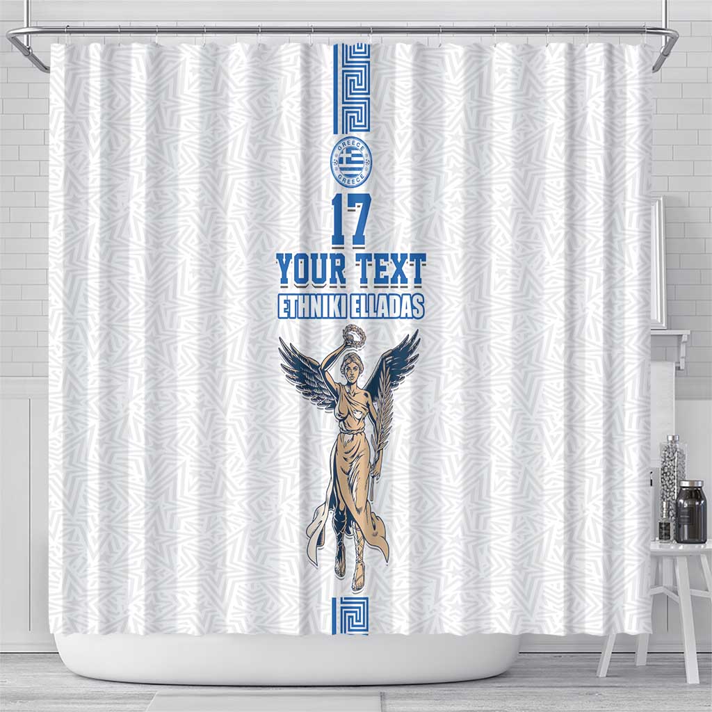 Custom Greece Football Champions Shower Curtain Nike Goddess of Victory LT17