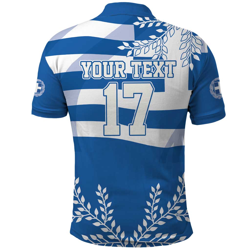 Custom Greece Basketball Polo Shirt Sporty Style with Laurel LT17