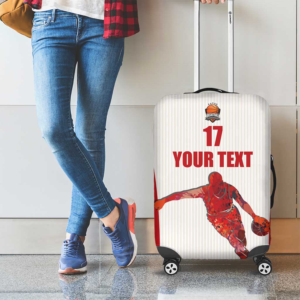 Custom Espana Basketball Spain Luggage Cover Baloncesto Come on La Roja White Style LT17