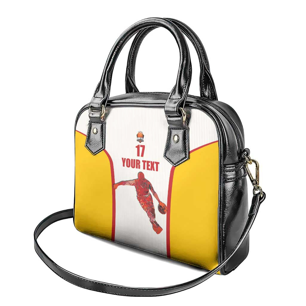Custom Espana Basketball Spain Shoulder Handbag Baloncesto Come on La Roja White Style LT17