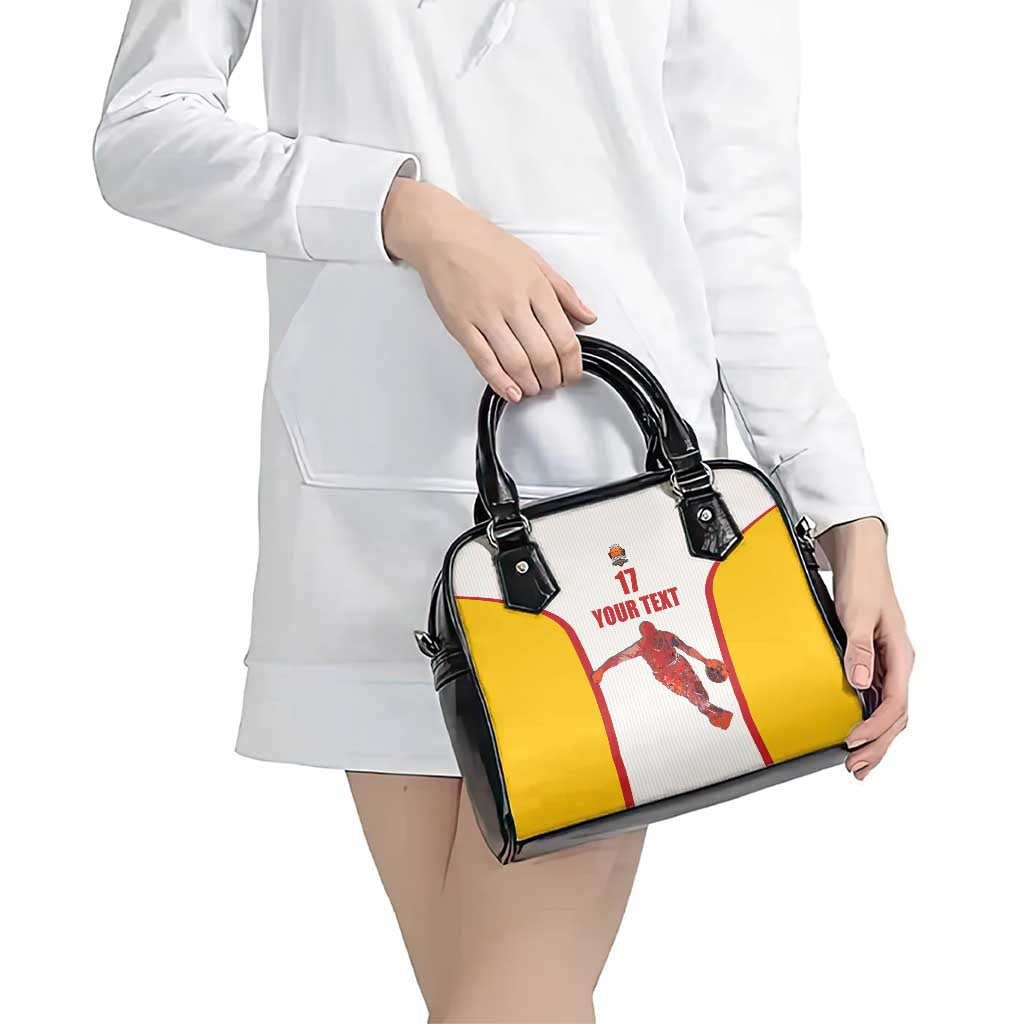 Custom Espana Basketball Spain Shoulder Handbag Baloncesto Come on La Roja White Style LT17