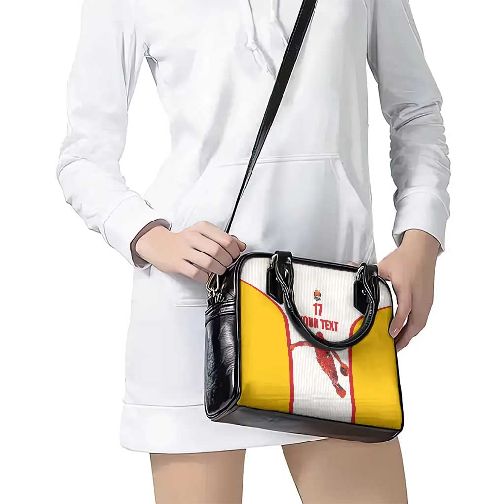 Custom Espana Basketball Spain Shoulder Handbag Baloncesto Come on La Roja White Style LT17