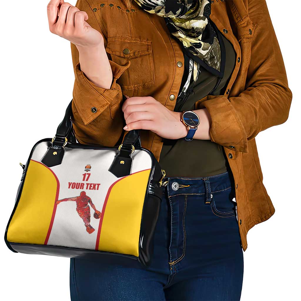 Custom Espana Basketball Spain Shoulder Handbag Baloncesto Come on La Roja White Style LT17