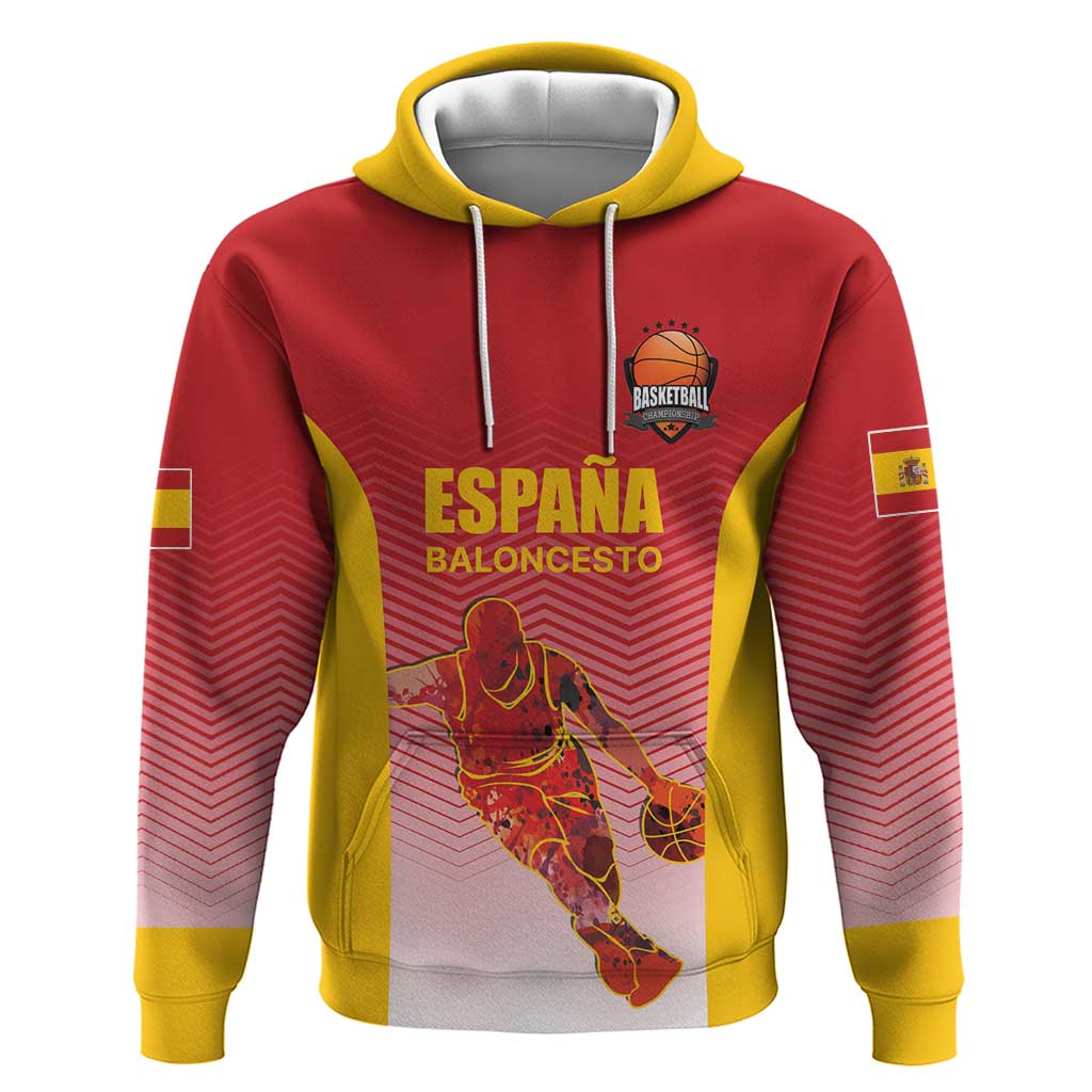 Custom Espana Basketball Spain Hoodie Baloncesto Come on La Roja Red Style LT17